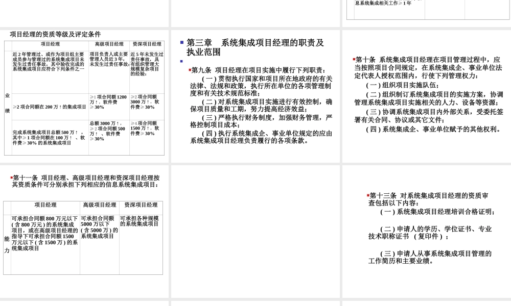 【项目经理管理制度】-项目经理资质管理概论与制度