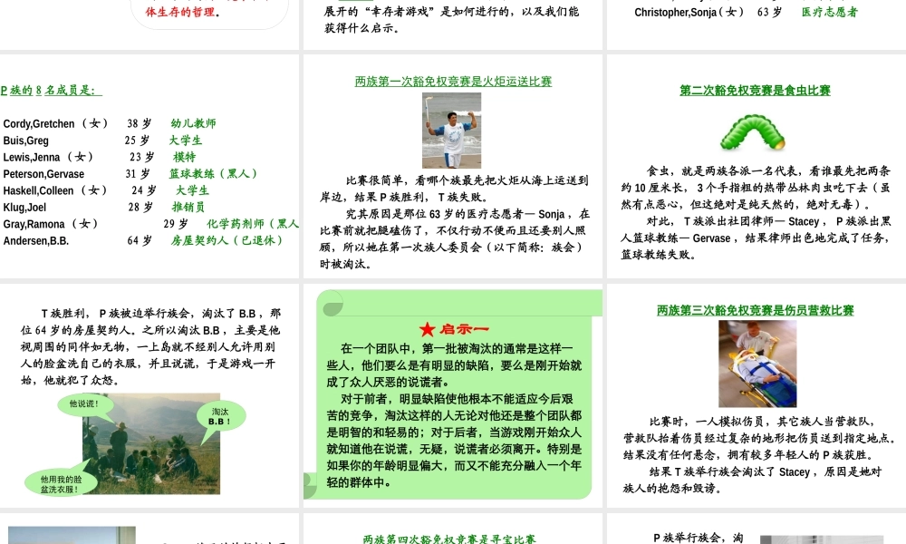 世界著名生存游戏团队建设有力启示