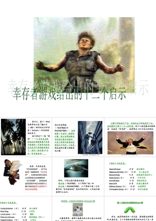 世界著名生存游戏团队建设有力启示