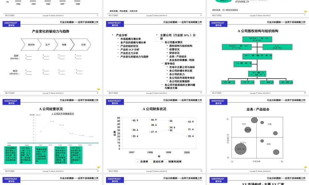 【新华信】行业分析提纲-应用于咨询销售工作