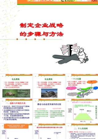 《战略管理》-制定企业战略的步骤方法
