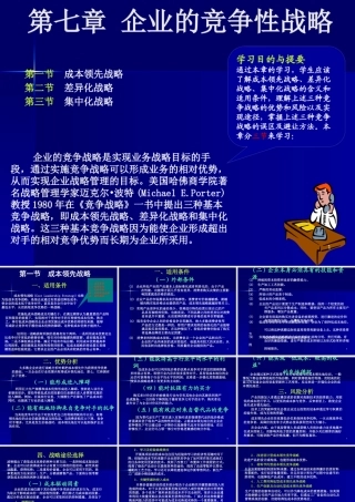 《战略管理EMBA课程》整套教授讲义07