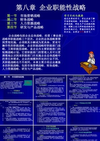 《战略管理EMBA课程》整套教授讲义08