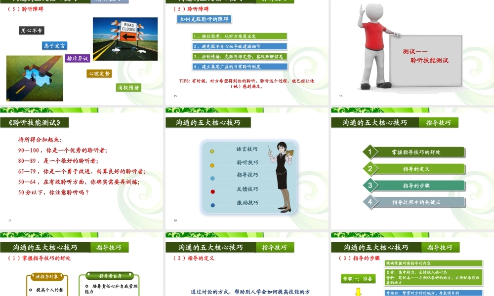 【演讲版】中层管理者的管理技巧提升(第三讲)