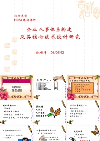 《战略人力资源管理流程》北大MBA课程