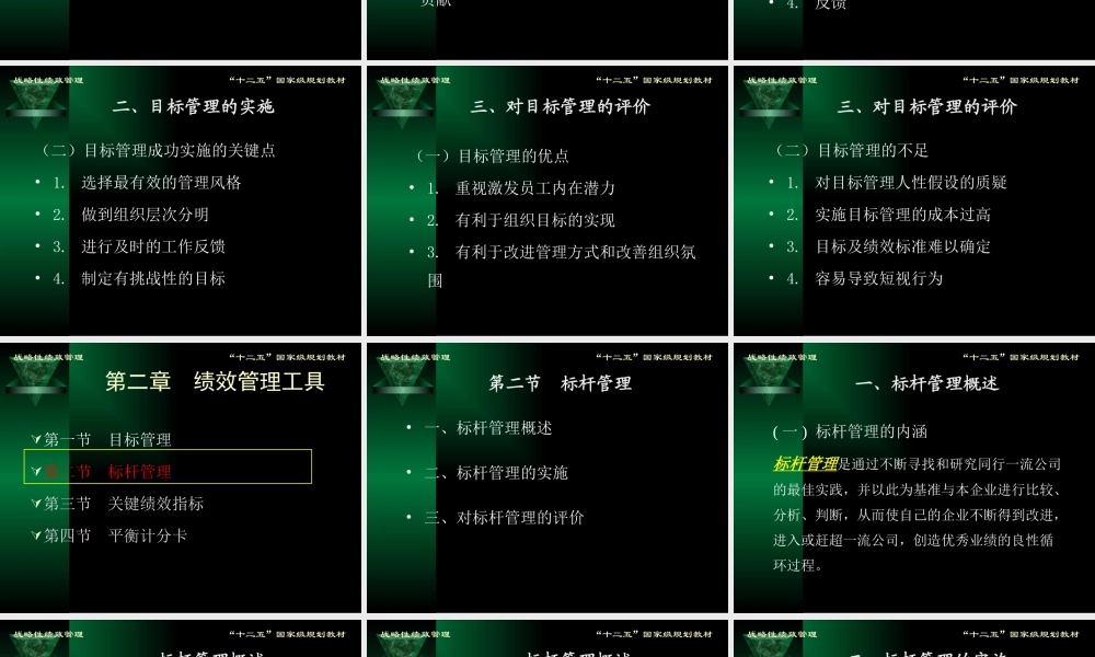 《战略性绩效管理》课件方振邦第四版第二章