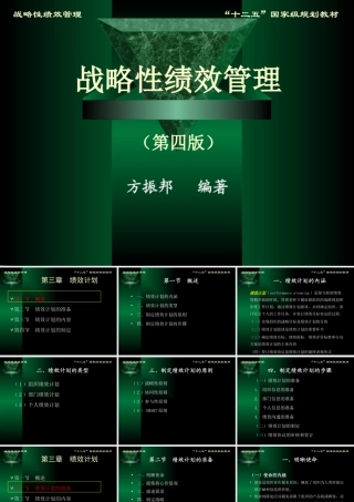 《战略性绩效管理》课件方振邦第四版第三章