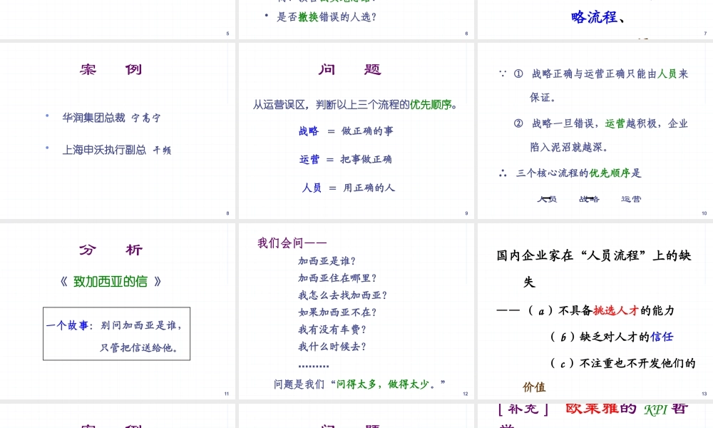 【余世维精典讲义】如何提升企业经理人的执行力[1]