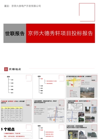 世联_北京京师大德秀轩项目发展策划投标报告_111PPT_2