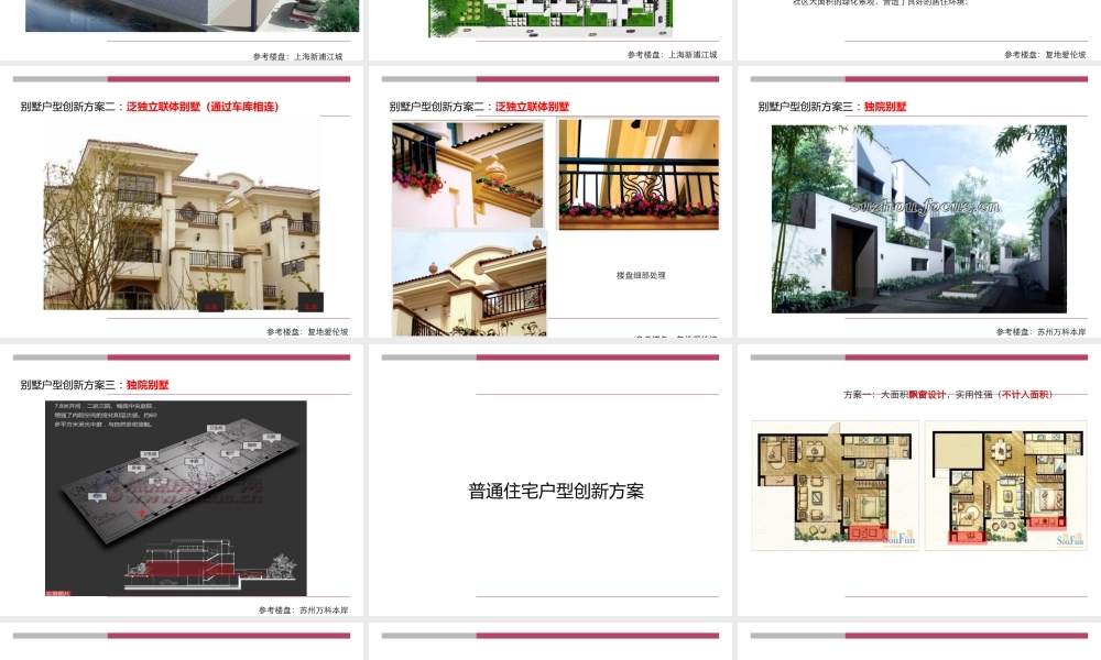 世联_别墅户型创新专题研究_17PPT