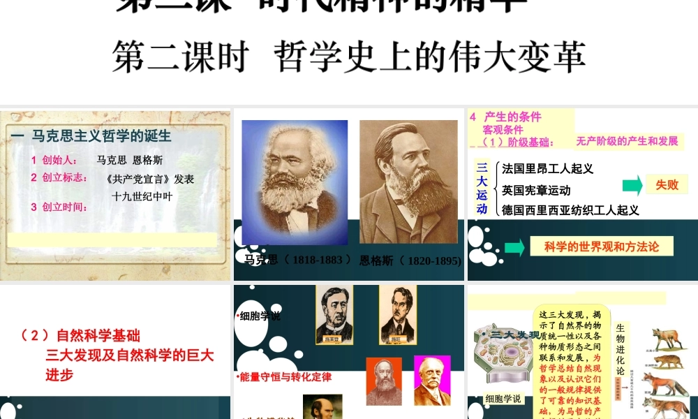 《哲学史上的伟大变革》课件(1)