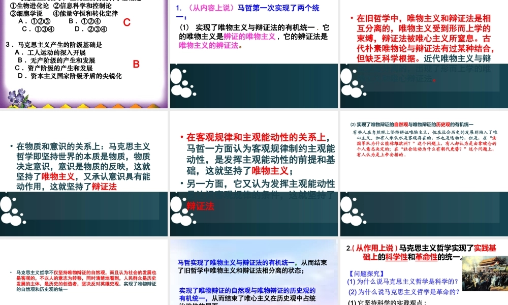 《哲学史上的伟大变革》课件(1)