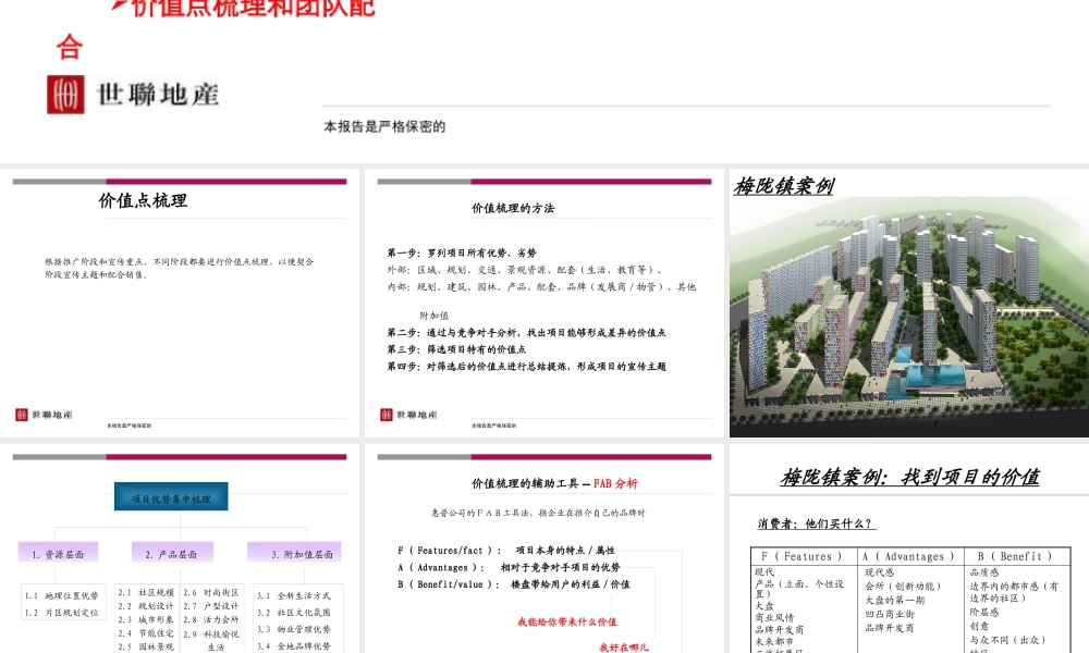 世联_淡市营销_价值点梳理和团队配合_15PPT