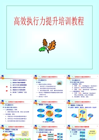 【执行能力-精选讲议】=高效执行力提升之培训讲议【P04