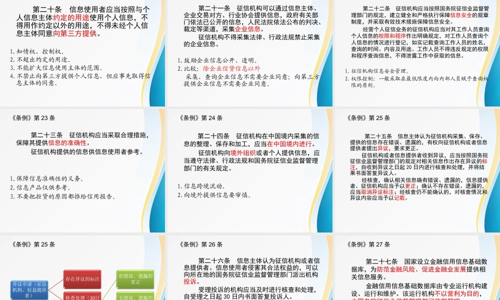 《征信业管理条例》解读业务规则与监管31