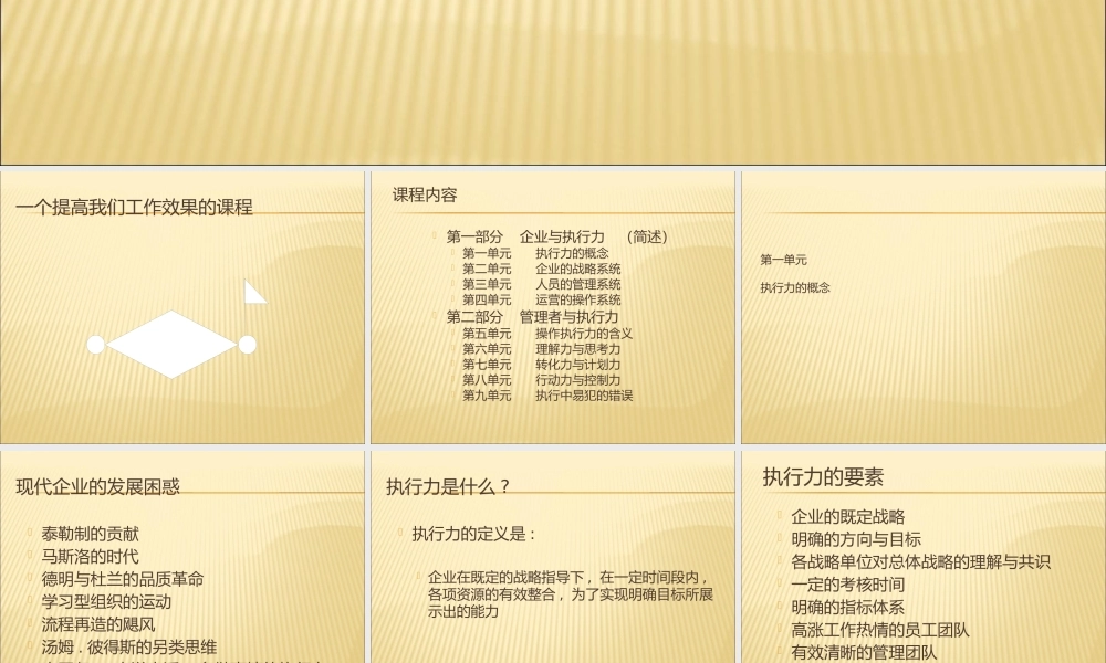 【执行能力-精选讲议】=管理者提升执行力培训讲议【P09