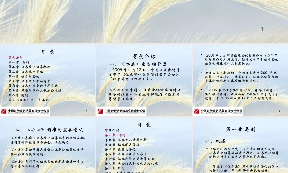 《证券登记结算管理办法》介绍