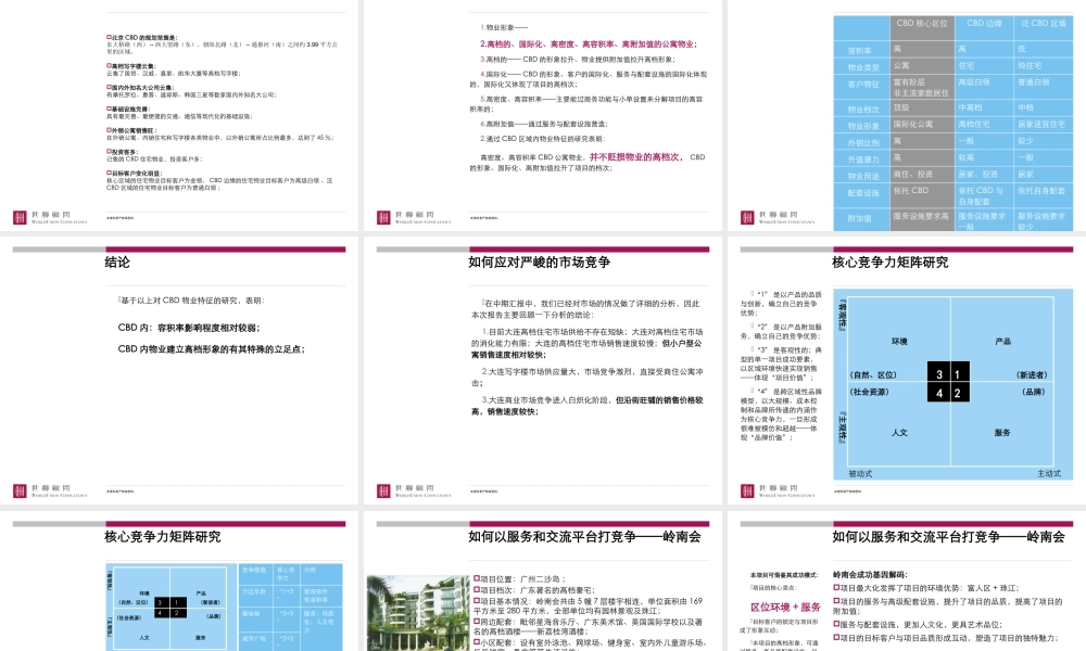 世联_东特大连市中心劳动公园项目整体定位及发展战略_64p