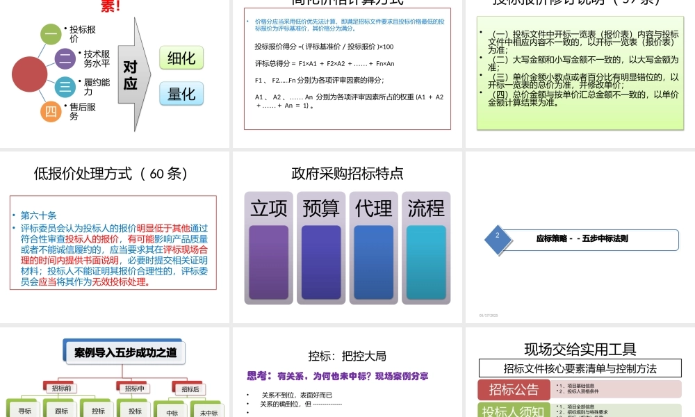 《政府采购招标与应标策略》