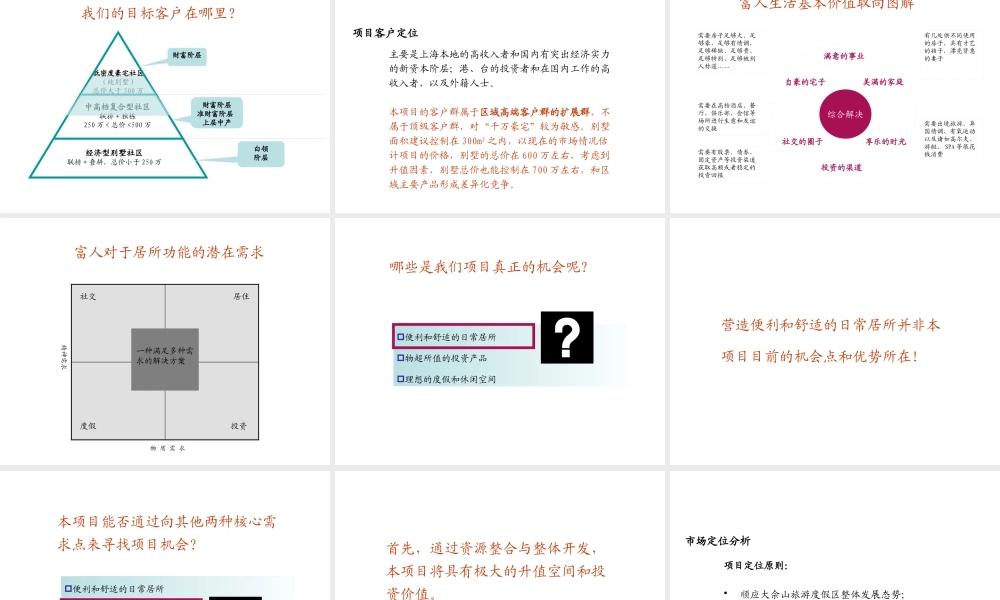 【中原】06年佘山桃园路项目整体定位及产品研究