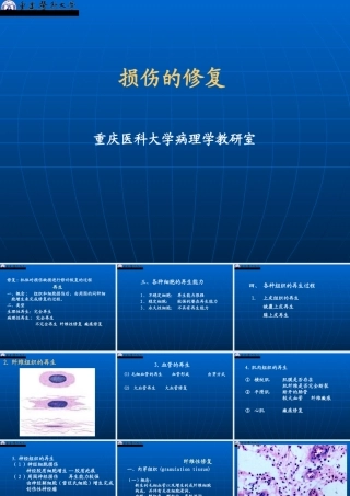 【重庆医科大学】病理学---细胞和组织的适应、损伤
