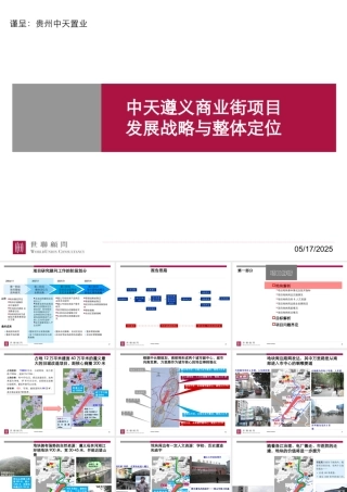 世联_贵州中天遵义商业街项目发展战略与整