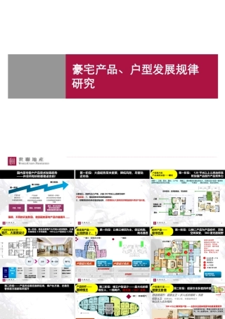 世联_豪宅产品户型发展规律研究_23PPT