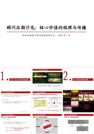 世联_核心价值的梳理与传播分享_29PPT