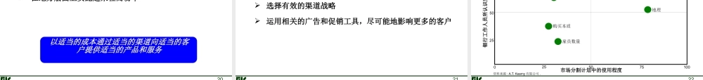 〖销售管理培训〗市场分割与产品提供