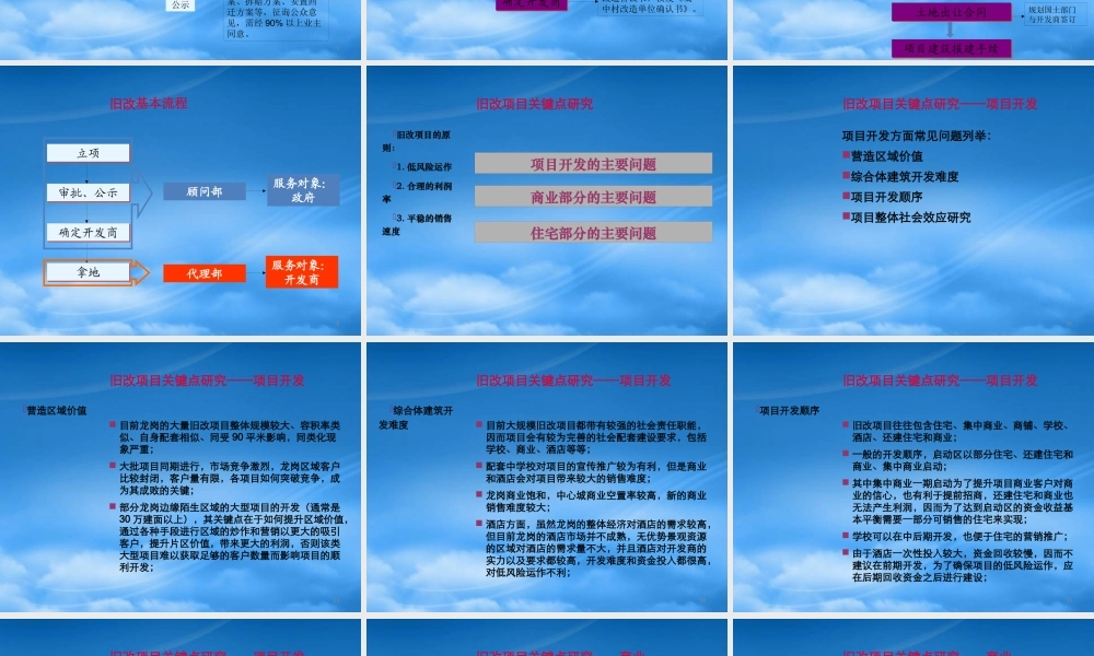 世联_旧改项目流程及此类项目操作关键点研915232204