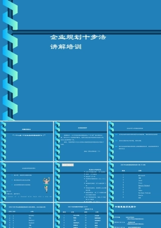 〖战略课件〗战略规划十步法