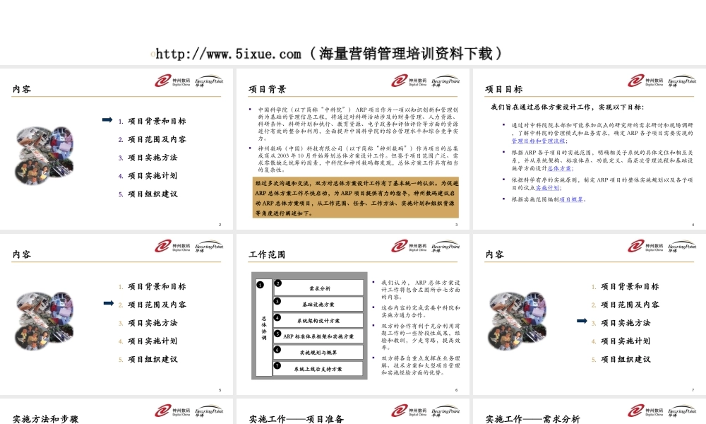 ××ARP项目总体实施方案项目