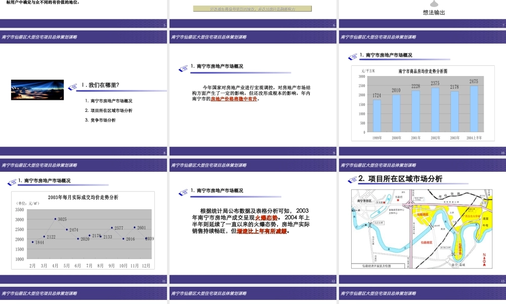 ××大型住宅项目总体策划谋略提案