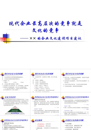 ××的企业文化建设项目建议（PPT 24页）
