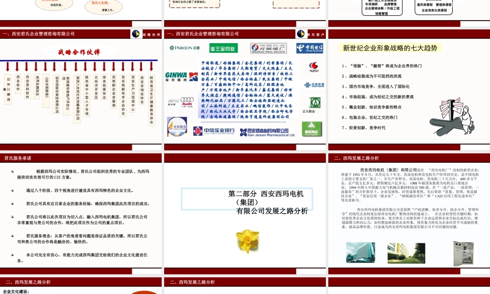 ××电机（集团）有限公司企业文化项目建议书（PPT 70页）