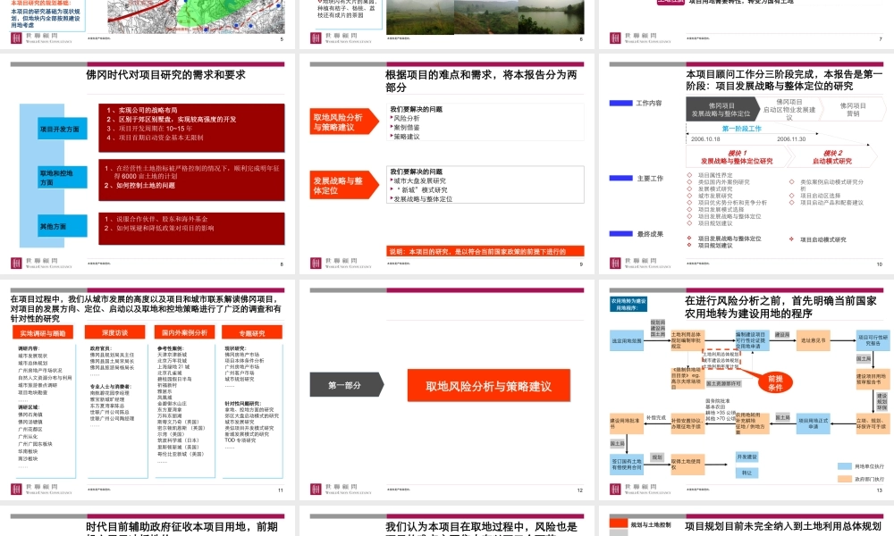 世联_清远时代地产佛冈项目发展战略与整体定位_195PPT