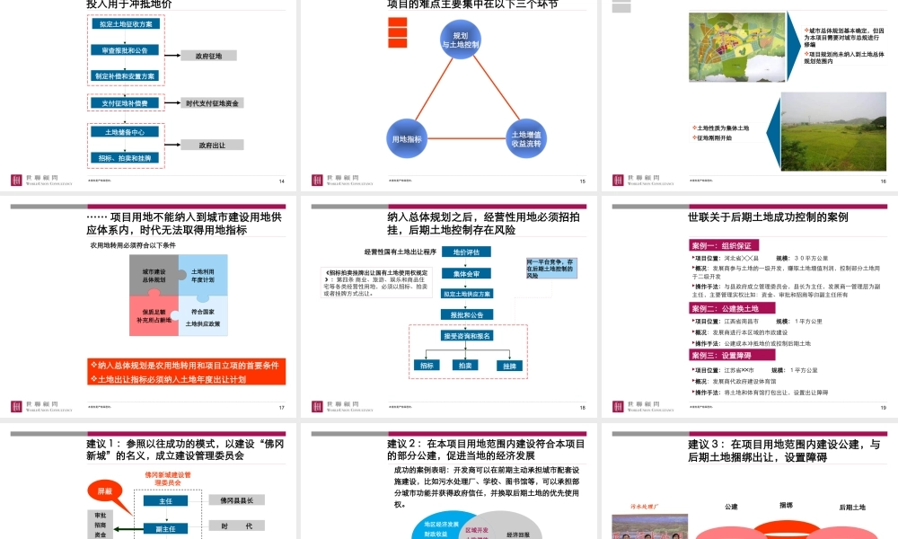 世联_清远时代地产佛冈项目发展战略与整体定位_195PPT