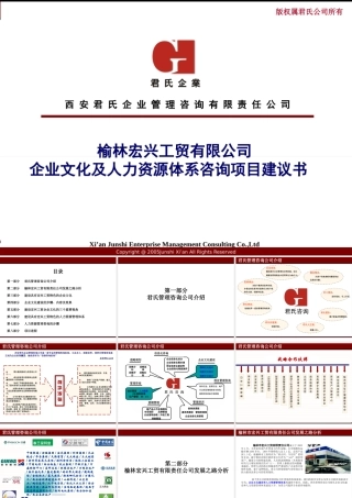 ××工贸有限公司企业文化及人力资源体系咨询项目建议书-ppt71页(1)
