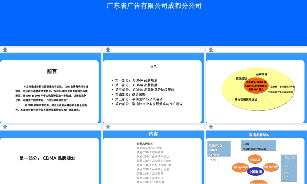 ××公司CDMA暨综合业务发展策略及宣传推广方案