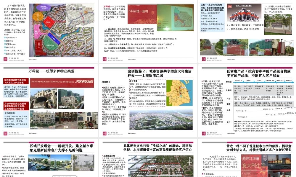 世联_上海临港新城主城区居住小区WSW-C1地块产品定位思