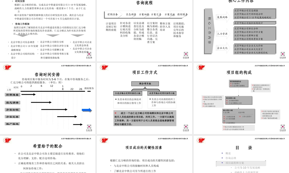 ××公司发展战略、战略性人力资源管理及企业文化咨询