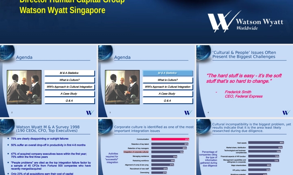 ××公司合并和获得的文化整合的重要（英文PPT 40页）