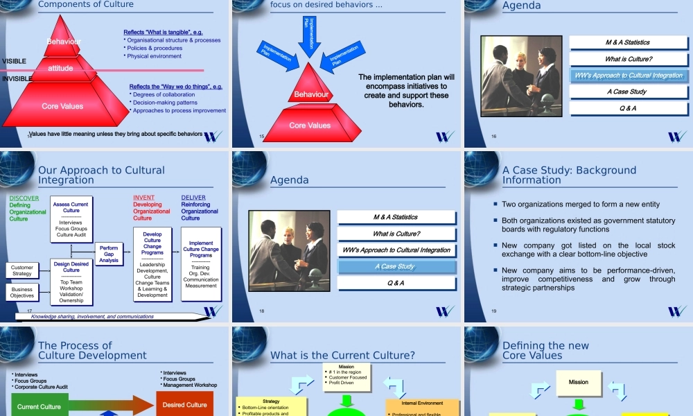 ××公司合并和获得的文化整合的重要（英文PPT 40页）