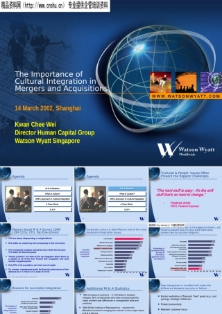 ××公司合并和获得的文化整合的重要（英文PPT40页）