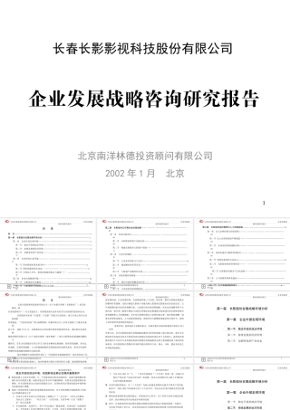 ××公司企业发展战略咨询研究报告