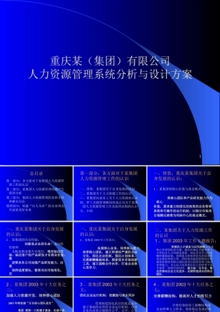 ××公司人力资源管理系统分析与设计方案(ppt50)