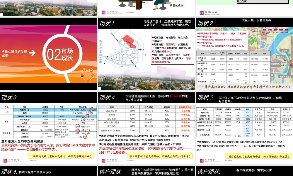 世联_时代地产惠州项目发展战略-101PPT