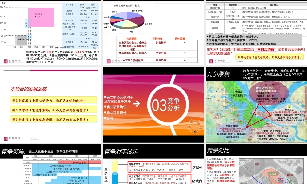 世联_时代地产惠州项目发展战略-101PPT