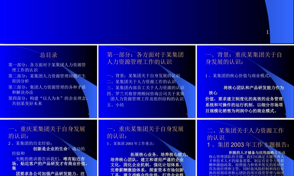 ××公司人力资源管理系统分析与设计方案（PPT50页)
