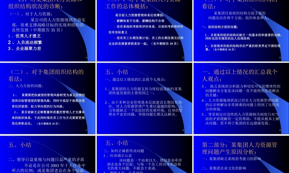 ××公司人力资源管理系统分析与设计方案（PPT50页)